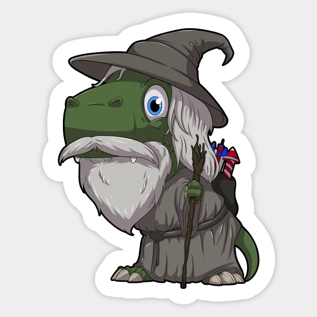 Dino Wise Wizard Sticker by DinoTropolis